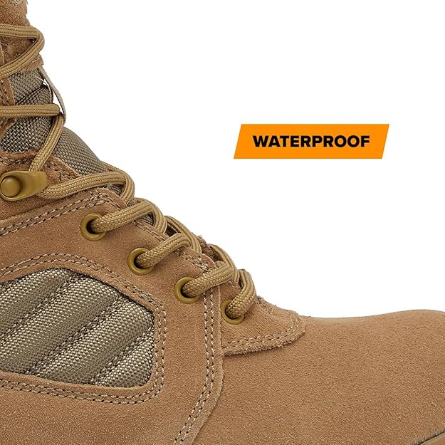 MAG STORM 8" Desert Military Tactical Boot SZ WP